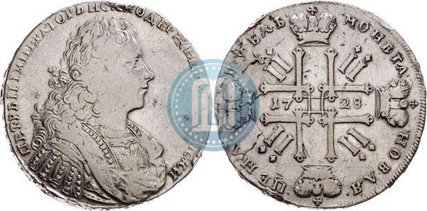 Picture 1 rouble 1728 year  "Type of 1728"