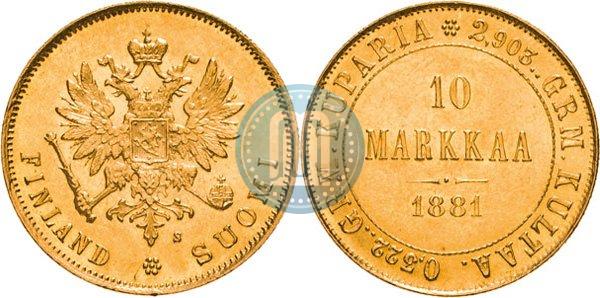 Picture 10 markkaa 1881 year S 