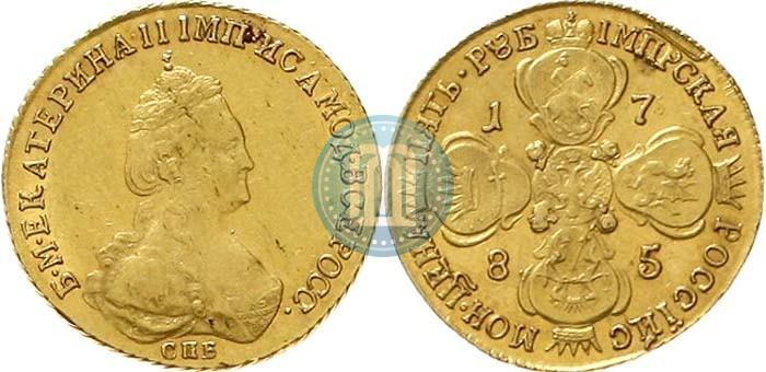 Picture 5 roubles 1785 year СПБ 