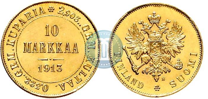 Фото 10 марок 1913 года S 