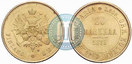 Picture 20 markkaa 1879 year S 