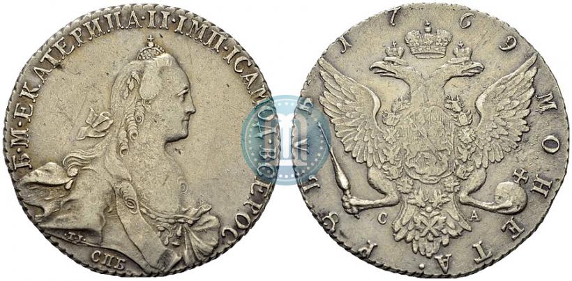 Picture 1 rouble 1769 year СПБ-СА 