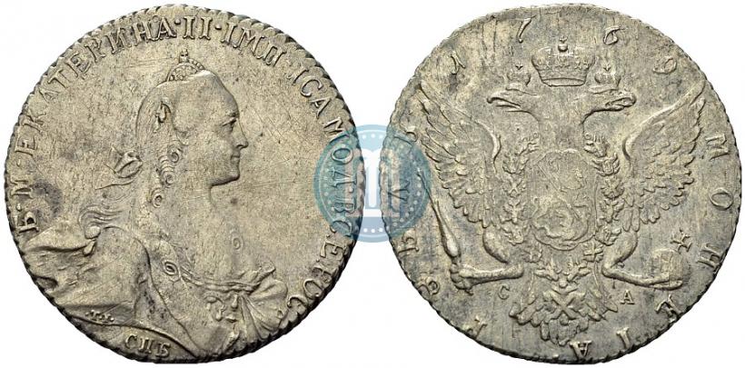 Picture 1 rouble 1769 year СПБ-СА 