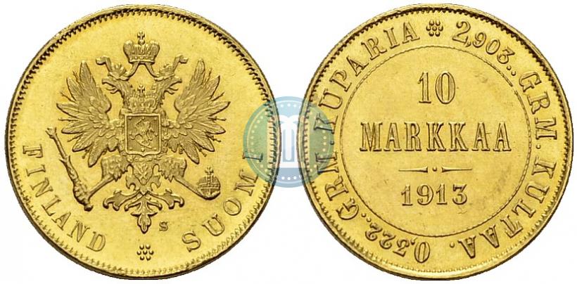 Picture 10 markkaa 1913 year S 
