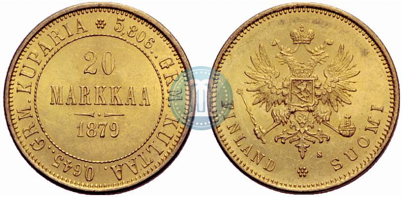 Picture 20 markkaa 1879 year S 