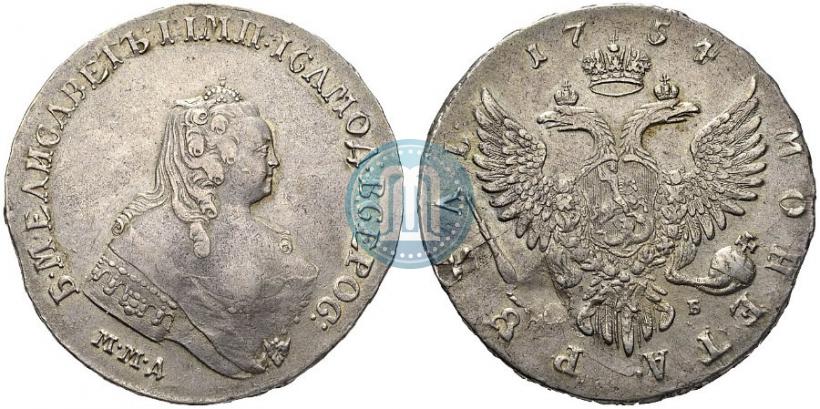 Picture 1 rouble 1754 year ММД-МБ 