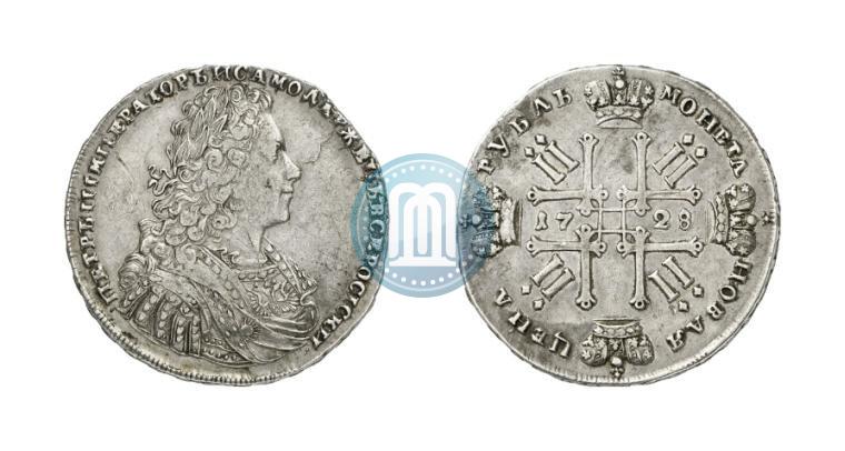 Фото 1 рубль 1728 года  "Тип 1728"