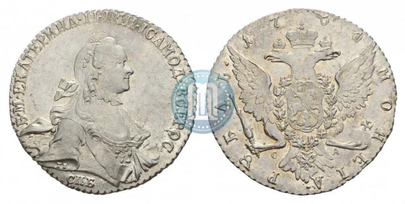 Picture 1 rouble 1764 year СПБ-СА 