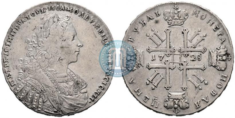 Фото 1 рубль 1728 года  "Тип 1728"