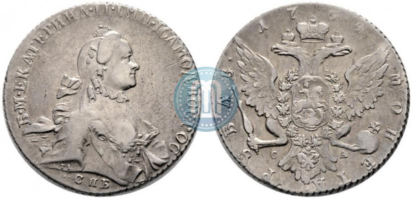 Picture 1 rouble 1764 year СПБ-СА 