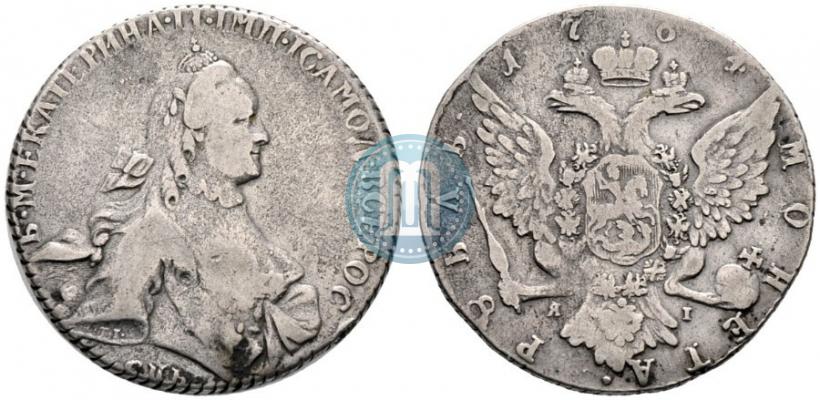 Picture 1 rouble 1764 year СПБ-ЯI 