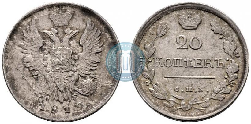 Picture 20 kopecks 1819 year СПБ-ПС 