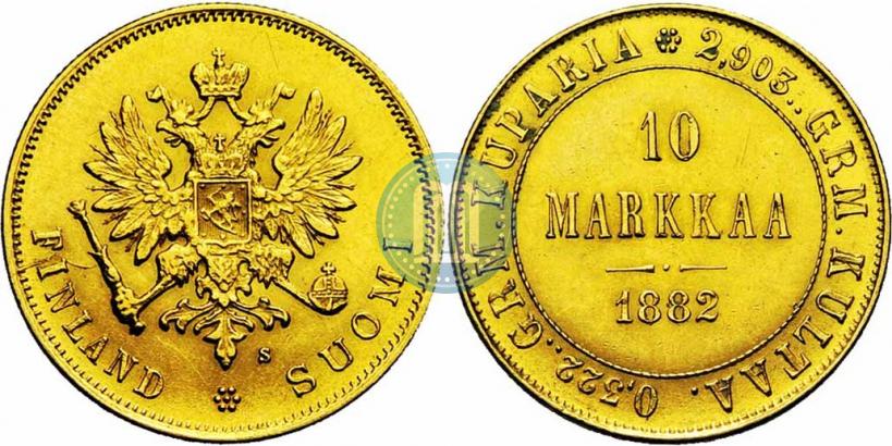 Picture 10 markkaa 1882 year S 