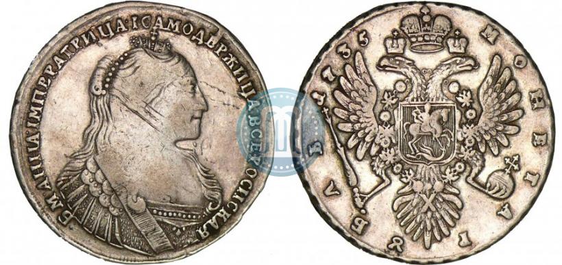 Picture 1 rouble 1735 year  