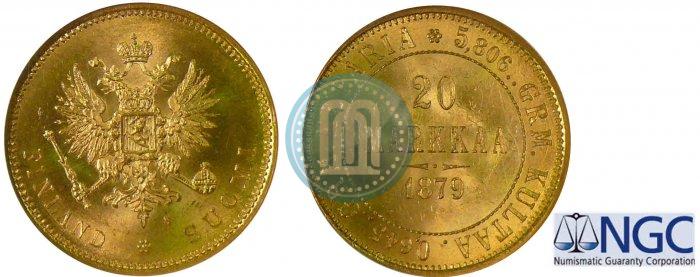 Picture 20 markkaa 1879 year S 
