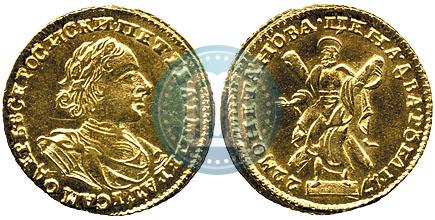 Фото 2 рубля 1722 года  