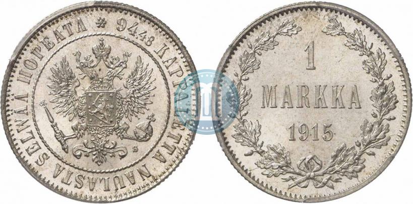 Picture 1 markka 1915 year S 