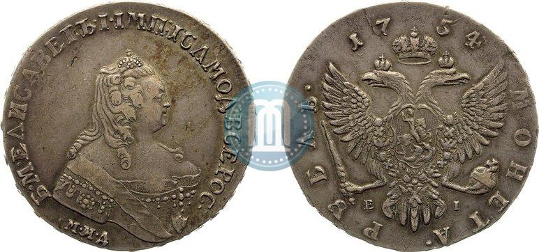 Picture 1 rouble 1754 year ММД-ЕI 