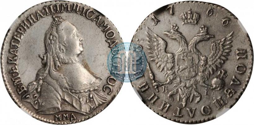 Фото Полуполтинник 1766 года ММД-EI 
