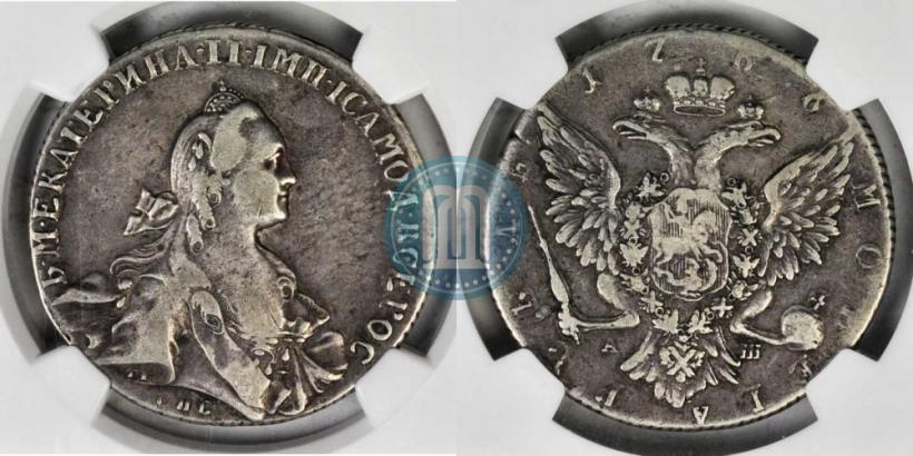 Picture 1 rouble 1766 year СПБ-АШ 