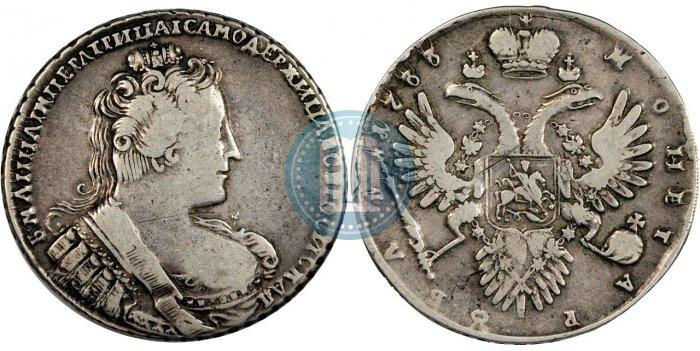 Picture 1 rouble 1733 year  