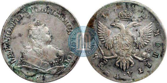 Picture 1 rouble 1743 year СПБ 