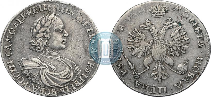 Фото 1 рубль 1718 года OK-L 