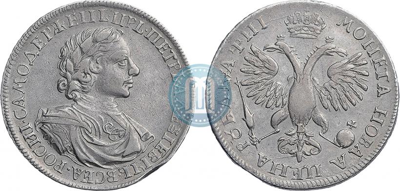 Picture 1 rouble 1718 year OK-L 
