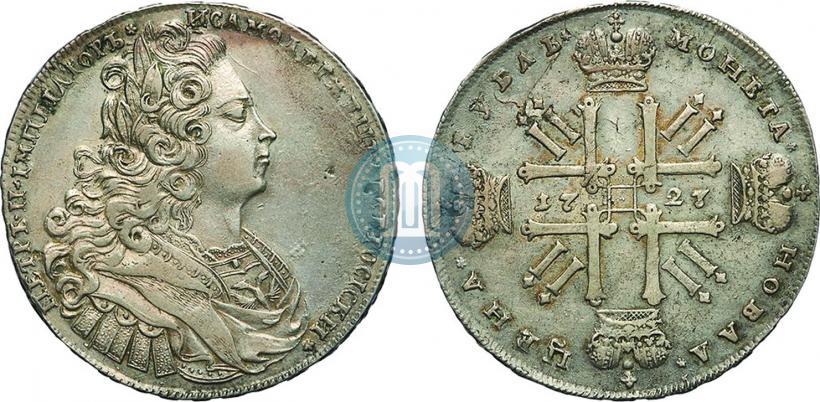 Picture 1 rouble 1727 year  "Moscow type"