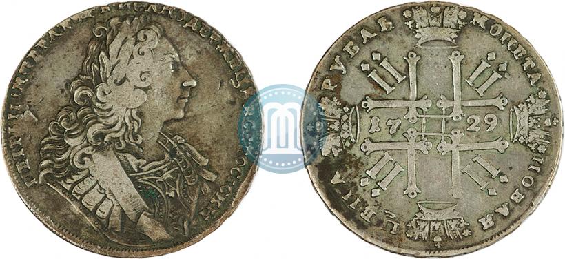 Фото 1 рубль 1729 года  "Тип 1729"