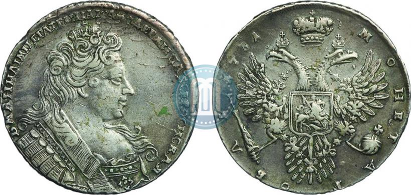 Picture 1 rouble 1731 year  
