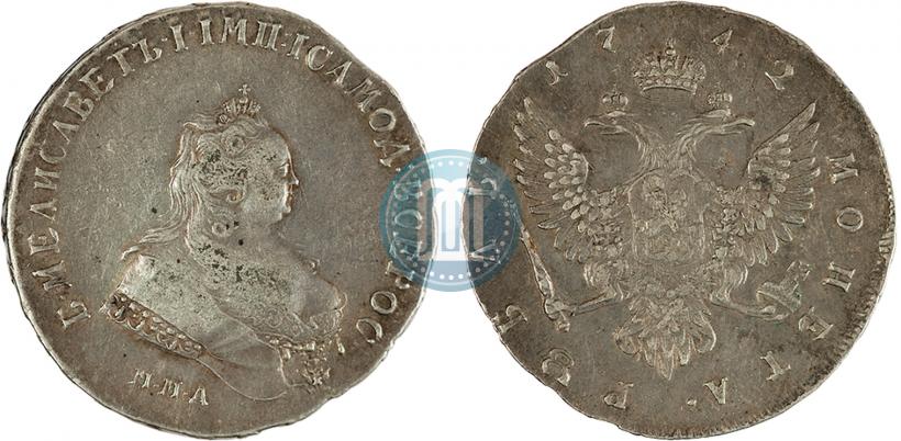 Picture 1 rouble 1742 year ММД 