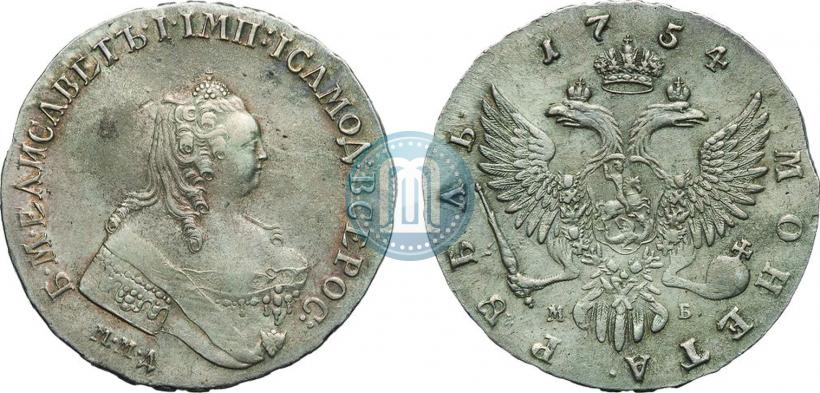 Picture 1 rouble 1754 year ММД-ЕI 