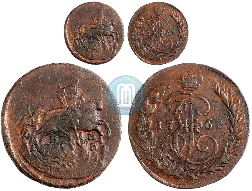 Фото 1 копейка 1763 года ЕМ 