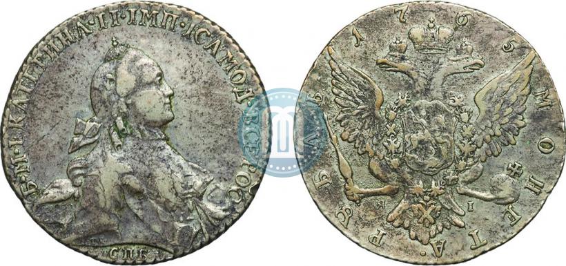 Фото 1 рубль 1765 года СПБ-СА 