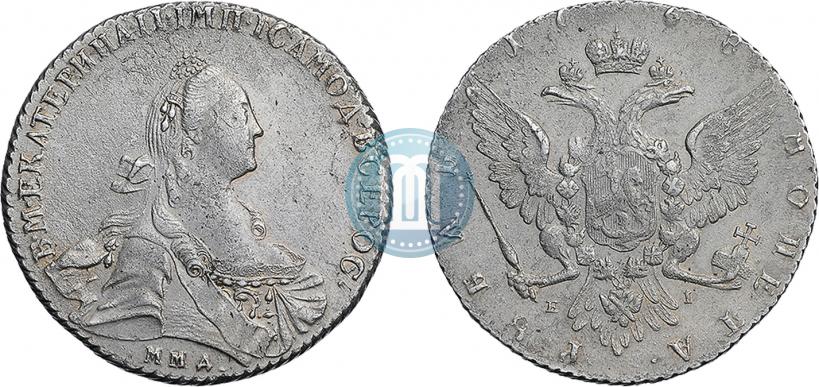 Фото 1 рубль 1768 года ММД-EI 