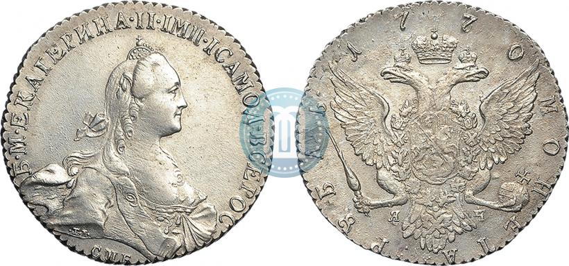 Фото 1 рубль 1770 года СПБ-ЯЧ 