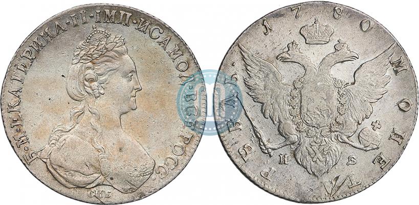 Picture 1 rouble 1780 year СПБ-ИЗ 