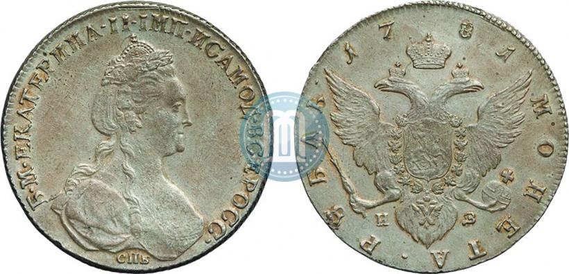 Picture 1 rouble 1781 year СПБ-ИЗ 