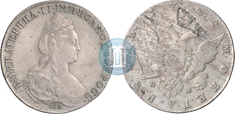 Picture 1 rouble 1782 year СПБ-ИЗ 