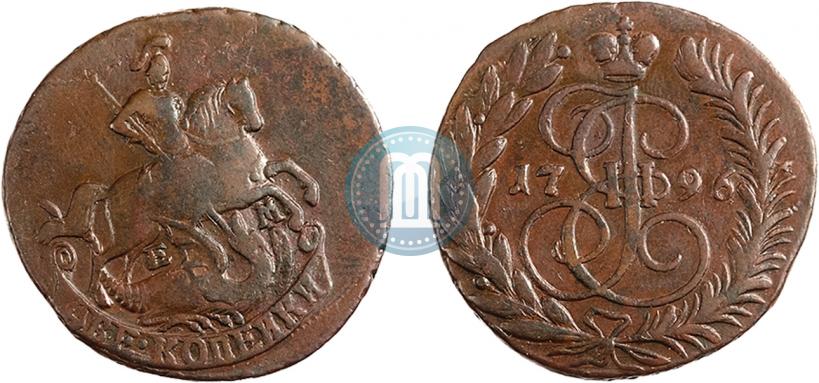 Picture 2 kopecks 1796 year ЕМ 
