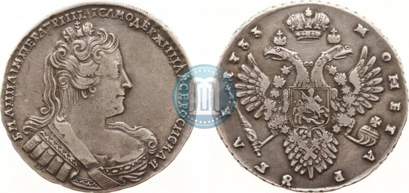 Picture 1 rouble 1733 year  