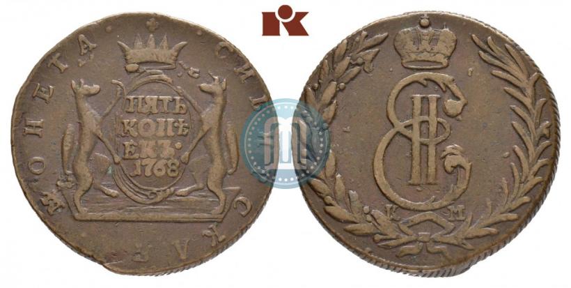 Picture 5 kopecks 1771 year КМ 
