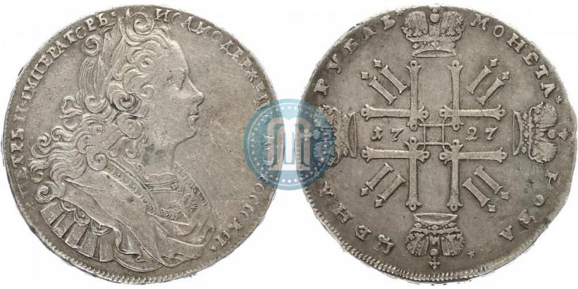 Picture 1 rouble 1727 year  "Moscow type"
