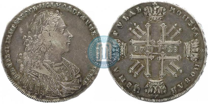 Фото 1 рубль 1728 года  "Тип 1728"