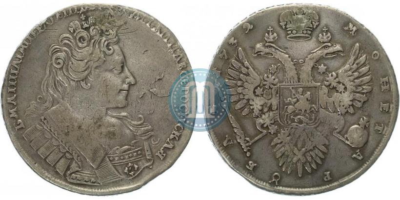 Picture 1 rouble 1732 year  