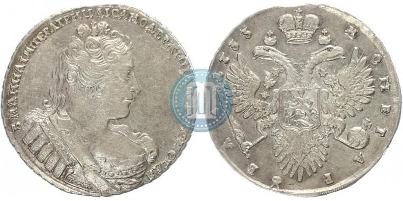 Фото 1 рубль 1733 года  