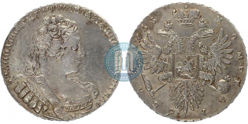 Фото 1 рубль 1733 года  