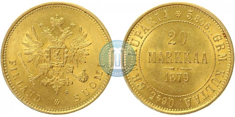 Picture 20 markkaa 1879 year S 