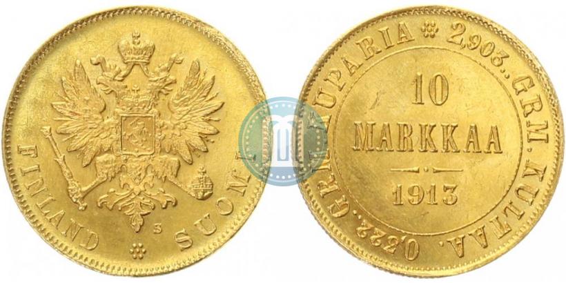 Picture 10 markkaa 1913 year S 